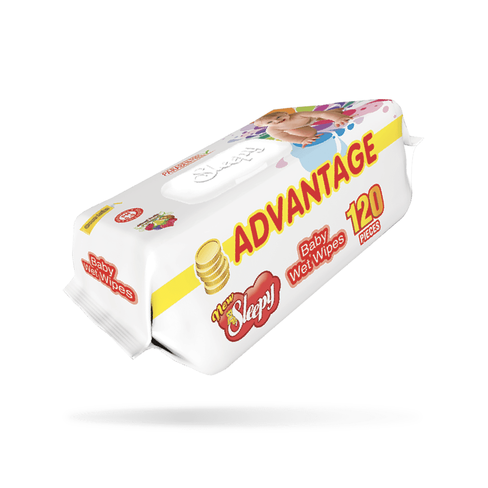 Sleepy Advantage Thick Baby Wipes (120's) - Red