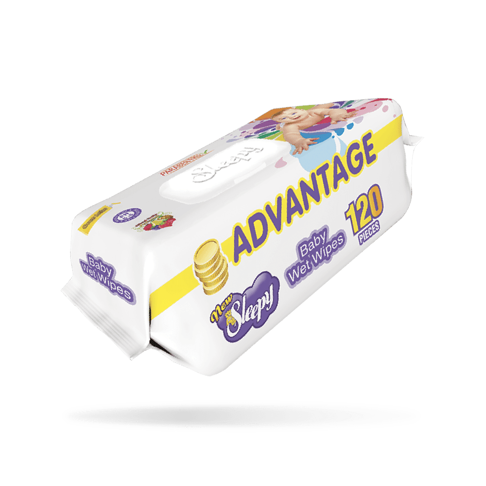 Sleepy Advantage Thick Baby Wipes (120's) - Purple